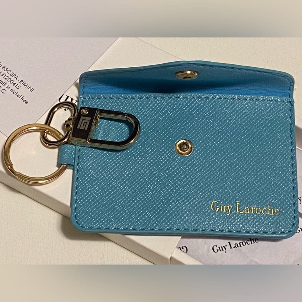 Guy Laroche Vegan leather key ring NWT